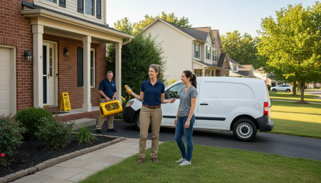 Residential water damage restoration in Hollister, NC
